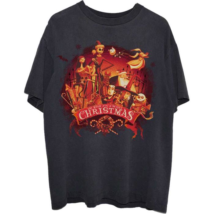 The Nightmare Before Christmas T-shirt: We Wish You A Scary Christmas 106438