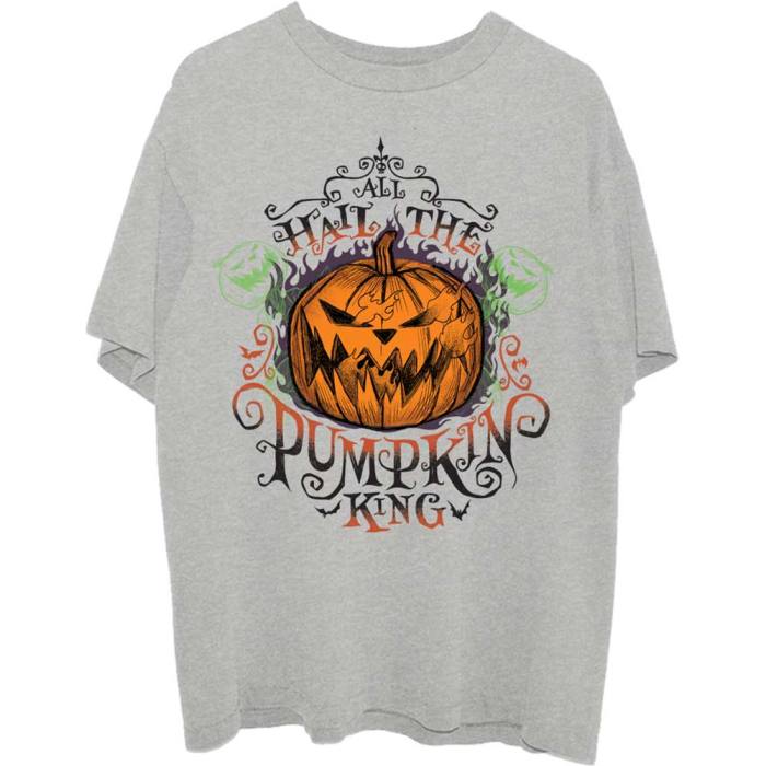 The Nightmare Before Christmas T-shirt: All Hail The Pumpkin King (siva) 106479