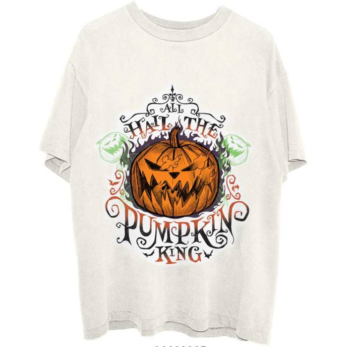 The Nightmare Before Christmas T-shirt: All Hail The Pumpkin King (natural) 106485