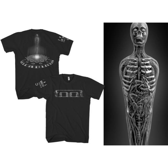 Tool Unisex T-Shirt: BW Spectre (Črna) (Back & Sleeve Print) 106542