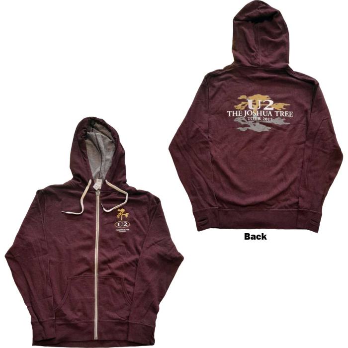 U2 Unisex Hoodie: Joshua Tree 2017 (Zadnji Print, Ex-Tour) 106868
