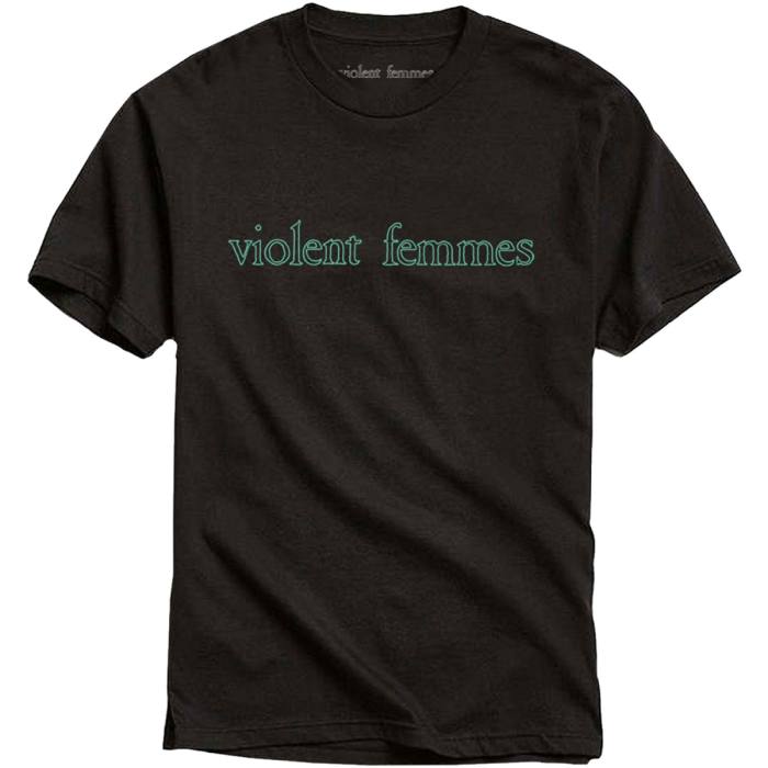 Violent Femmes T-shirt: Green Vintage Logo (črna) 106930