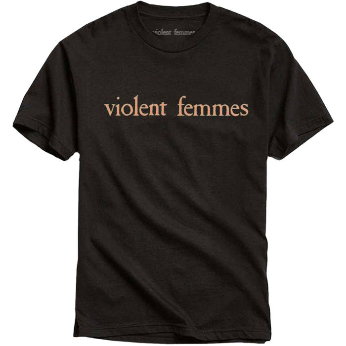 Violent Femmes T-shirt: Salmon Pink Vintage Logo (črna) 106936