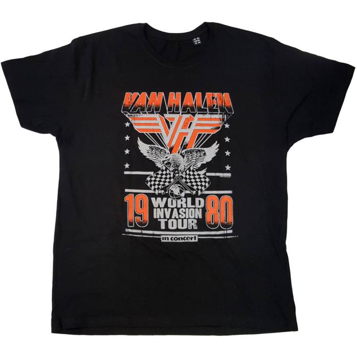 Van Halen T-shirt Invasion Tour 1980 (črna) 106973