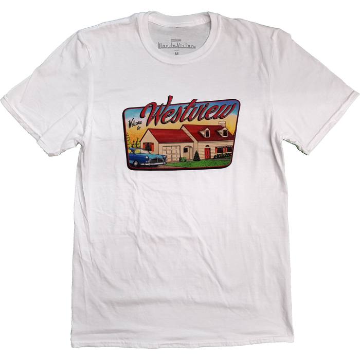 Marvel Comics WandaVision Westview T-shirt (bela) 107165