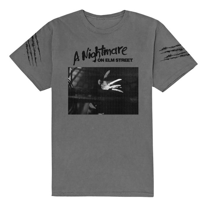 A Nightmare on Elm Street Unisex T-Shirt: Sleeve Scratch (Charcoal Grey) 107252