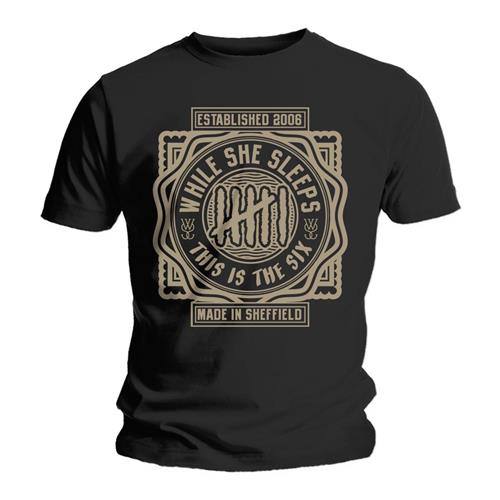 T-shirt While She Sleeps – This Is The Six (črn) 107749