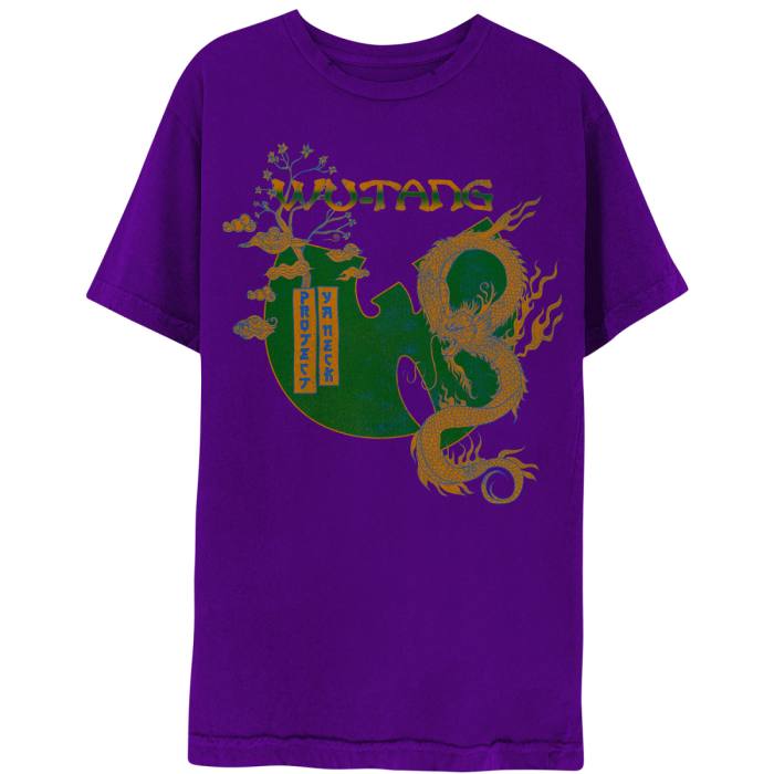 Wu-Tang Clan Unisex T-shirt: Dragon Bonsai (Purple) 107862