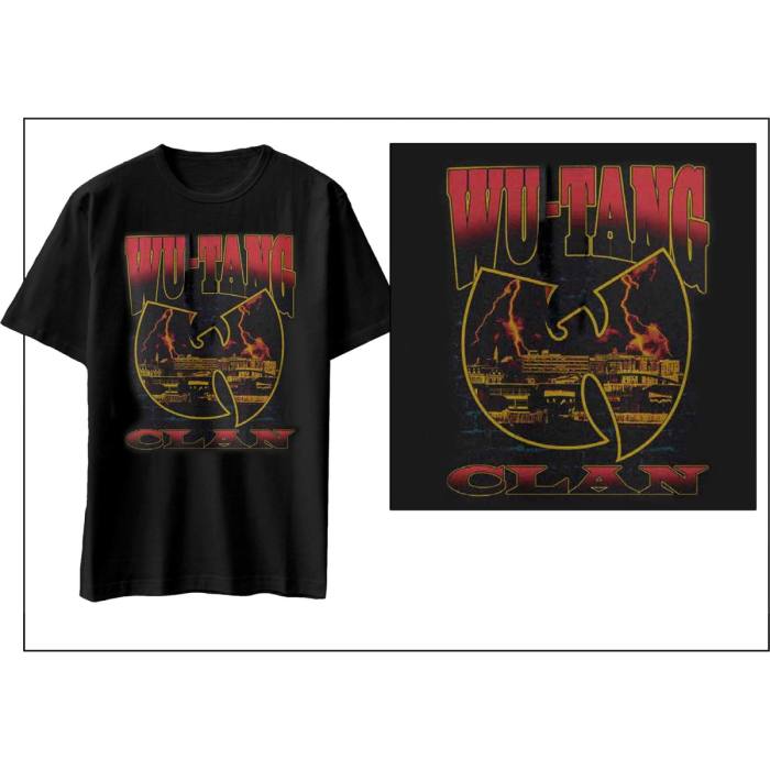 Wu-Tang Clan T-shirt Lightning Infill W črna 107868