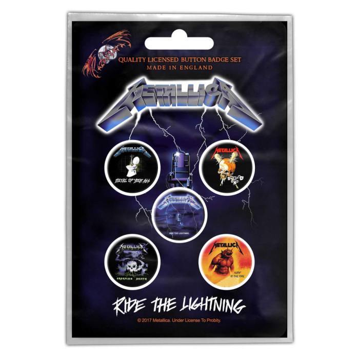 Metallica Button Badge Pack: Ride the Lightning 108448