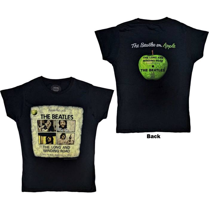 The Beatles Ladies T-Shirt: Long & Winding Road (Back Print) 226208