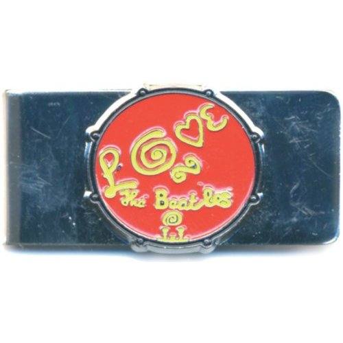 The Beatles Money Clip Love Drum rdeč krom 108966