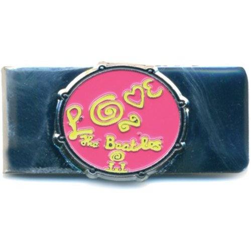 The Beatles Money Clip Love Drum rožnat krom 108967