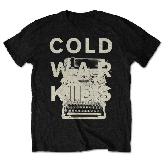 Cold War Kids Unisex T-Shirt: Typewriter (Retail Pack) 230079