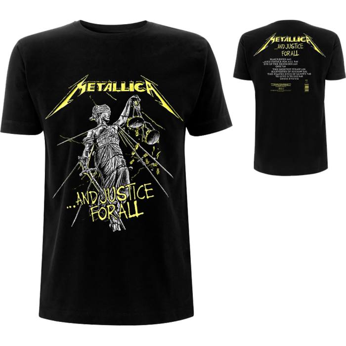 Metallica Unisex T-Shirt: And Justice For All Tracks (Back Print) 108547
