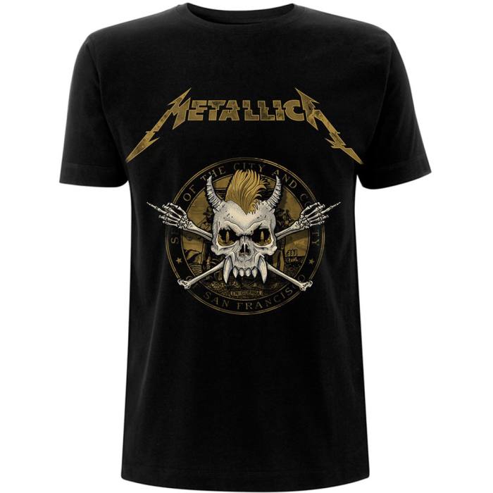 Metallica Unisex T-Shirt: Scary Guy Seal 108617
