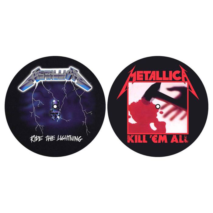 Metallica slipmat set za gramofon Kill ’Em All / Ride the Lightning 108713