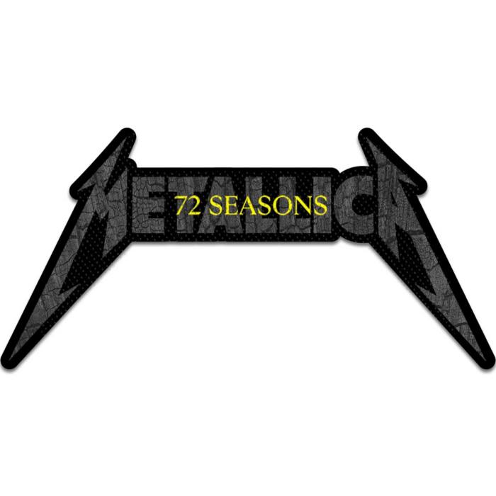 Metallica Standard Patch: 72 Seasons Charred Logo Cut Out 108739
