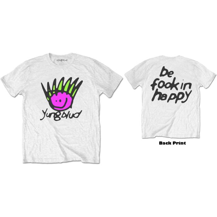 Be Fookin Happy Face T-shirt Yungblud 108006