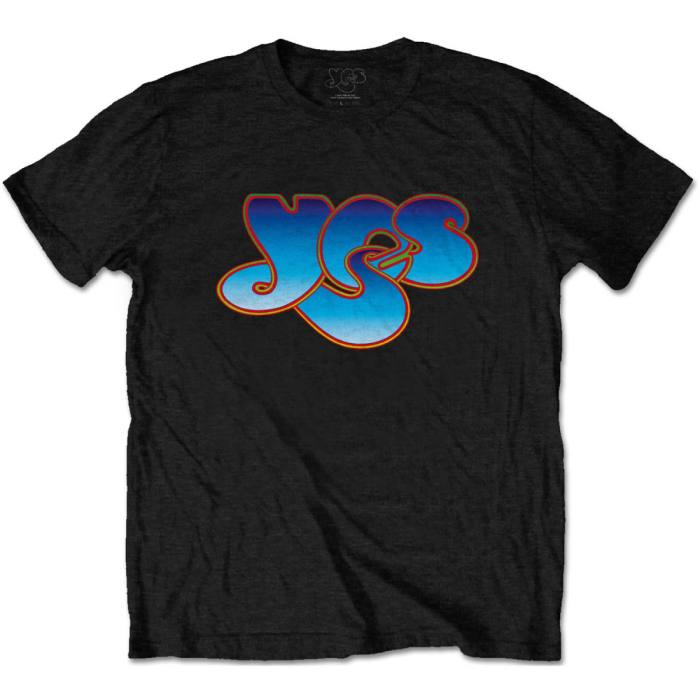 Yes T-shirt Classic Blue Logo (črna) 108127