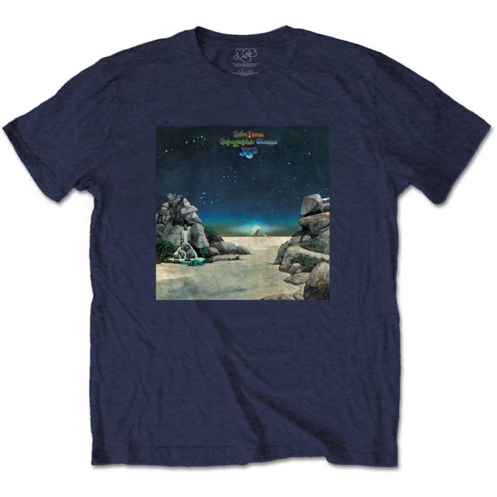 Yes T-shirt Topographic Oceans (modra) 108139