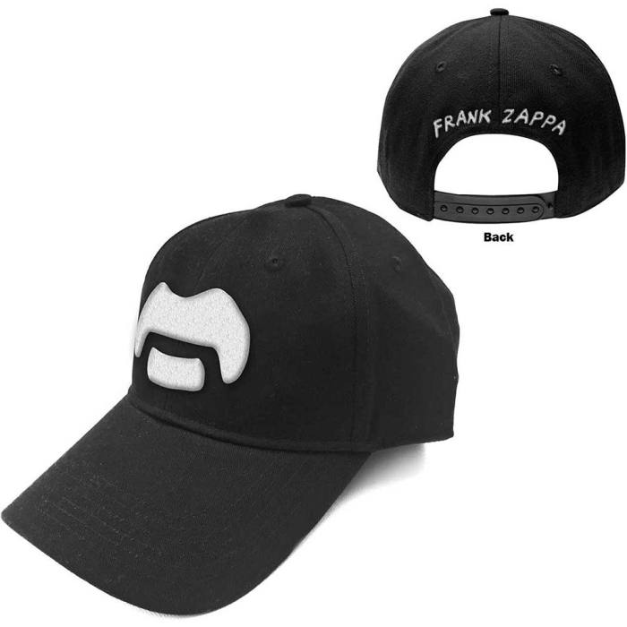 Frank Zappa Unisex Baseball Cap: White Moustache (Black) 108297