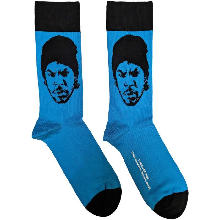 Ice Cube Unisex Ankle Socks: Portrait (Modra) (UK Size 7 - 11) 109970