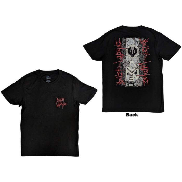 Bullet For My Valentine Unisex T-Shirt: Floral Omen (Back Print) 110886