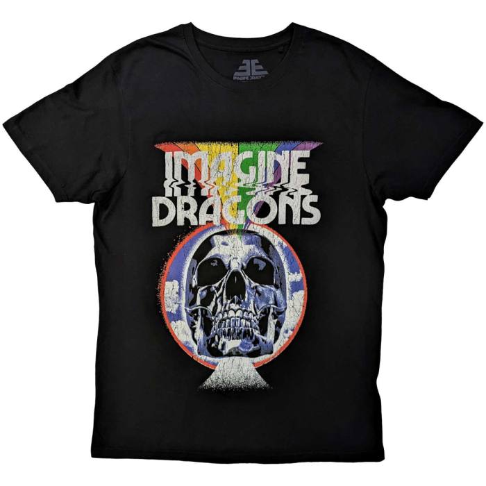 Imagine Dragons Unisex T-Shirt: Skull (Black) 234065