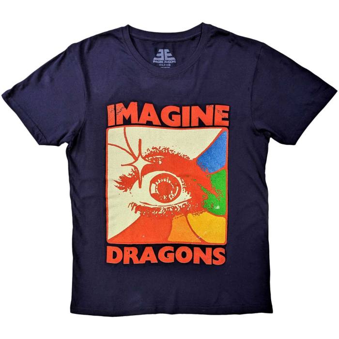 Imagine Dragons Unisex T-Shirt: Eye (Navy Blue) 234070