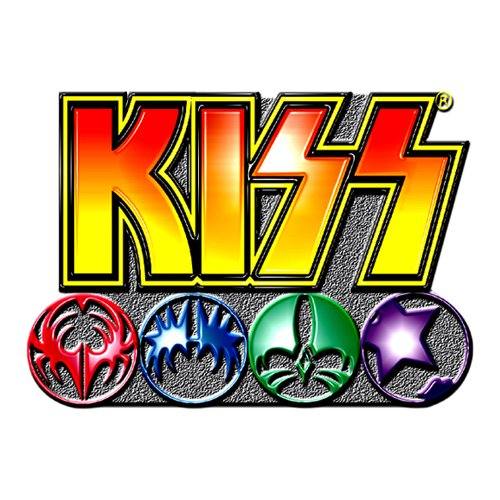 KISS Pin značka Logo & Icons 110506