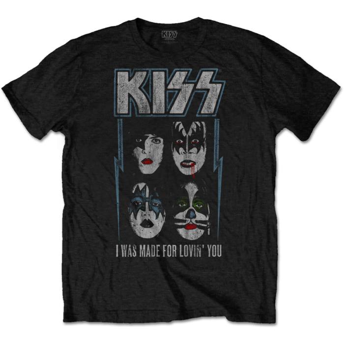 KISS Unisex T-Shirt Made For Lovin' You (Black) (X-Large) 235386