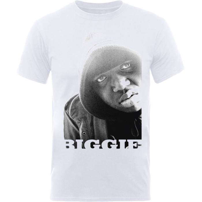 Biggie Smalls Unisex T-Shirt: B&W Portrait (XX-Large) 122883
