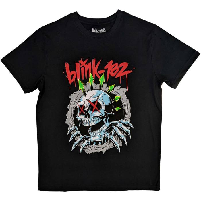 Blink-182 Unisex T-Shirt: Six Arrow Skull 111423