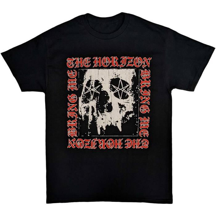 Bring Me The Horizon Unisex T-Shirt: Metal Logo Skull 111554