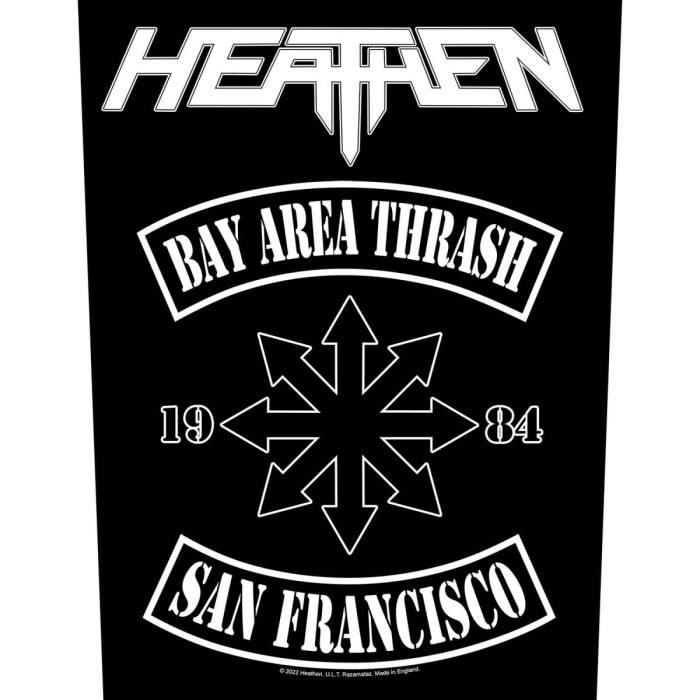 Heathen hrbtni našitek: Bay Area Thrash 111920