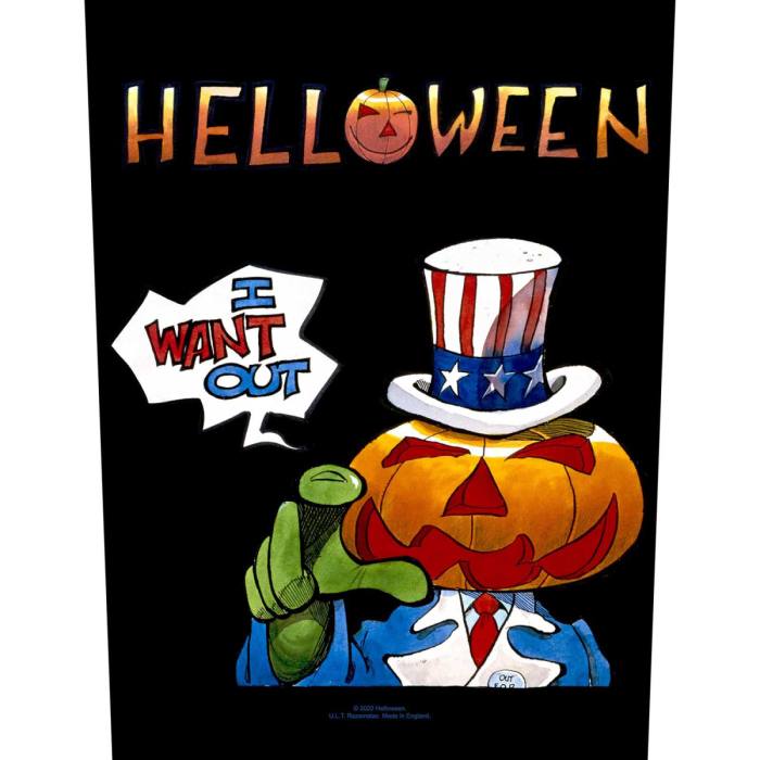Helloween hrbtni našitek: I Want Out 111926