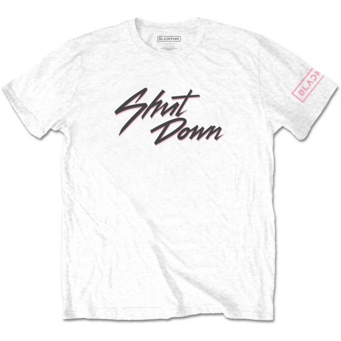 BlackPink Unisex T-Shirt: Shut Down (Sleeve Print) 112015