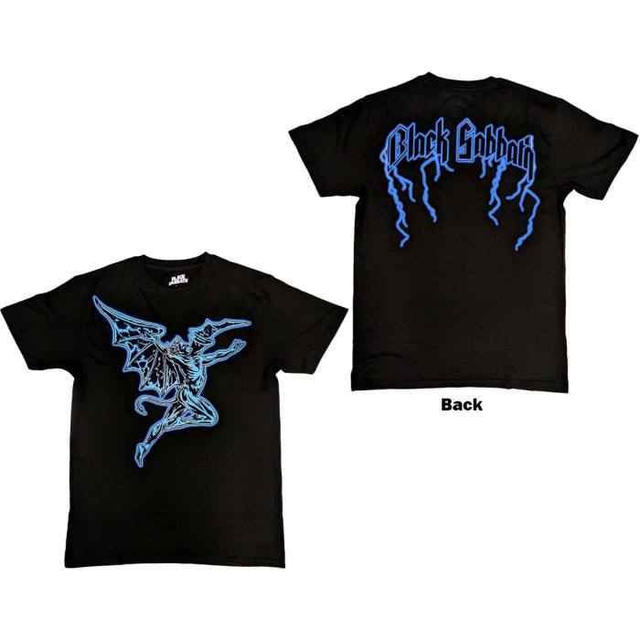 Black Sabbath Unisex T-Shirt: Lightning Henry (Back Print) 112222