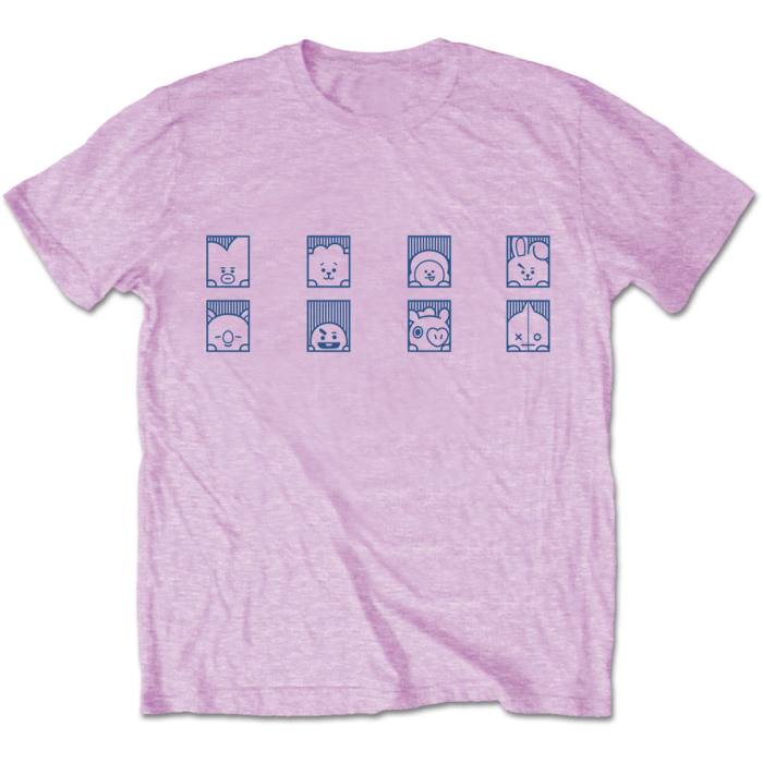 BT21 Unisex T-Shirt: Group Squares 112295