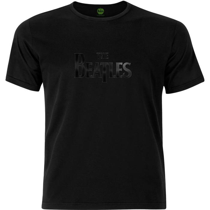 The Beatles Unisex T-shirt: Drop T Logo (Črna) 112334