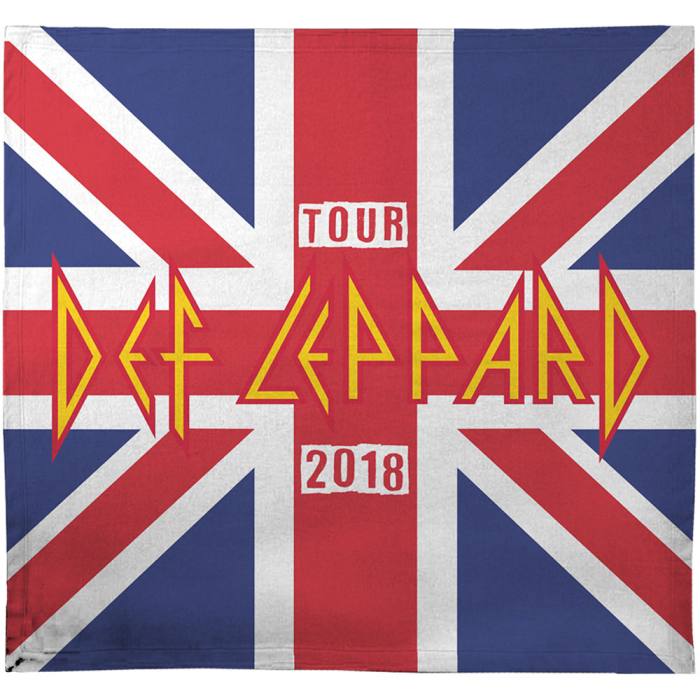 Def Leppard Blanket: 2018 Tour Union Jack (Ex-Tour) 112660