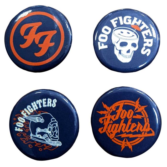 Foo Fighters Pin Badge Set: Logos (Ex-Tour) 113433