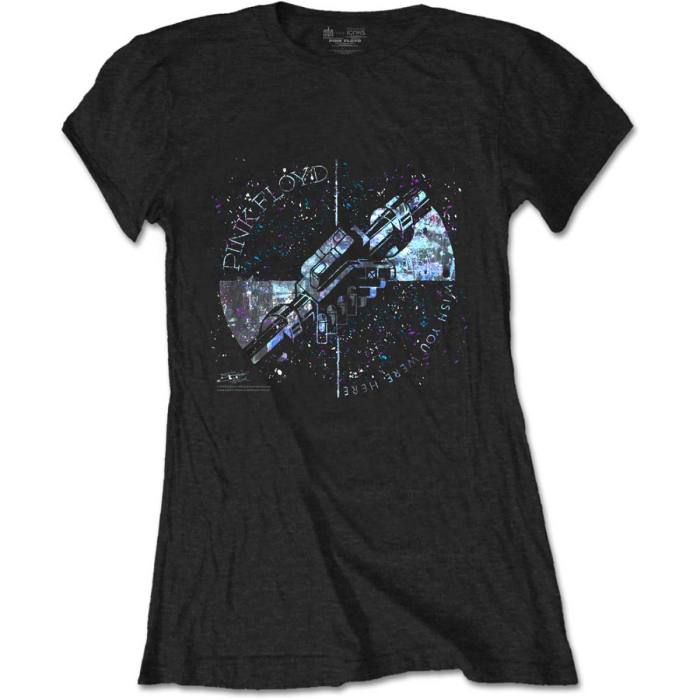 Pink Floyd Ladies T-shirt: Machine Greeting Blue 113560