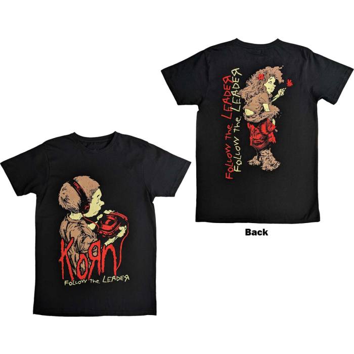 Korn Unisex T-Shirt: Follow The Leader (Back Print) 113985