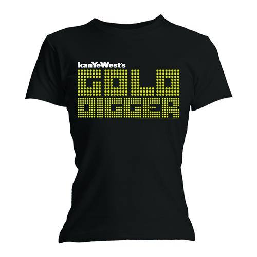 Kanye West Ladies T-Shirt: Gold Digger (Skinny Fit) 114042