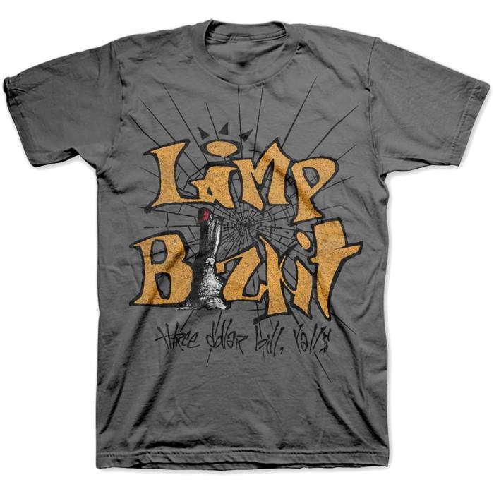 Limp Bizkit Unisex T-Shirt: 3 Dollar Bill (Grey) 114046