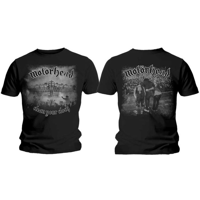 Motorhead T-Shirt: Clean Your Clock B&W 114191