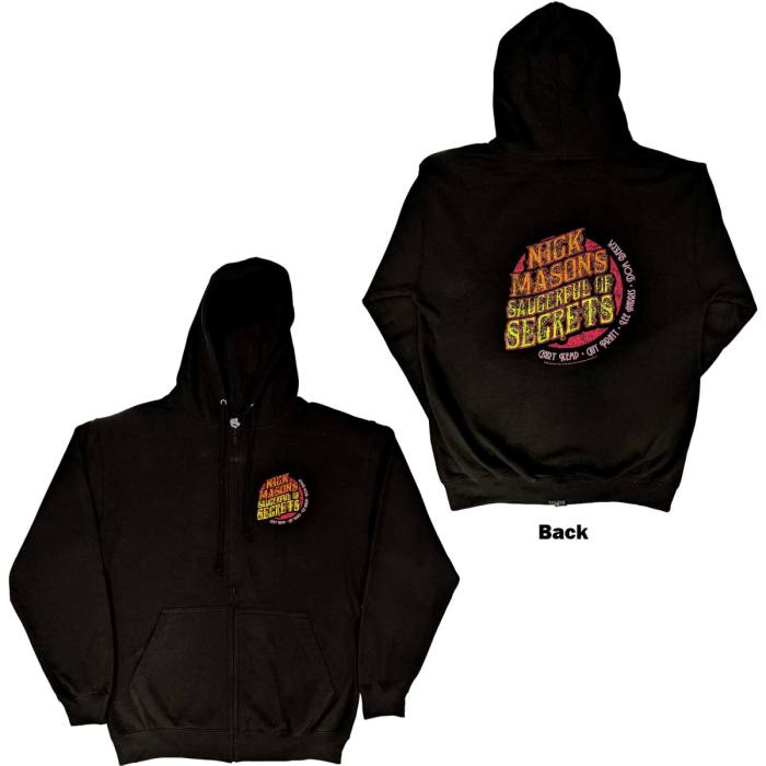 Nick Mason's Saucerful of Secrets Unisex Hoodie z zadrgo: Logo 114326