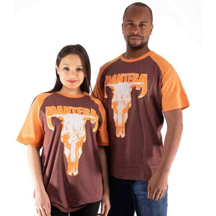 Pantera Unisex Raglan T-shirt: Lobanja 114365